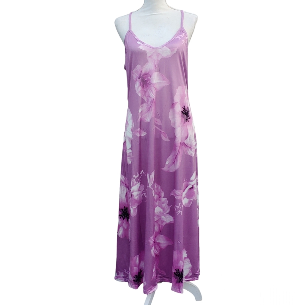 NWOT Perfect Summer Maxi Dress Lilac Size Large